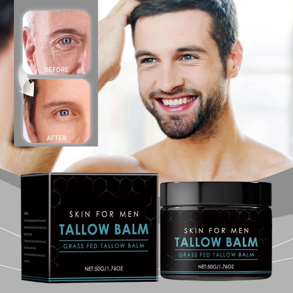Kokovifyves 50g Mens Aging Moisturizing Cream Reducing Wrinkles Hydrating Nourishing with Tallow Care Ointment