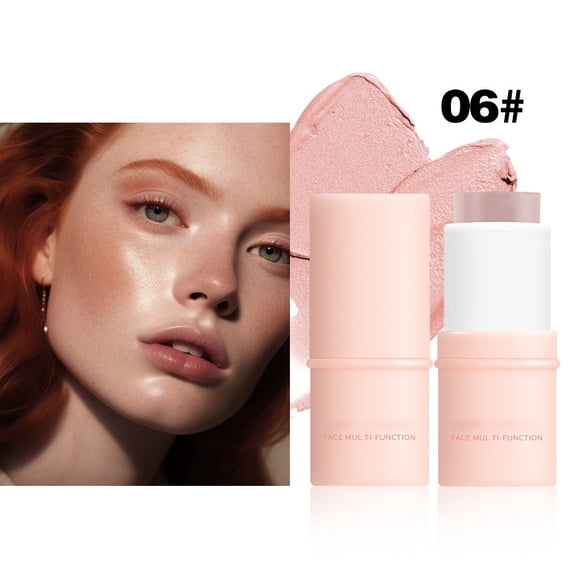 Kokovifyves 5g Multi-Functional Facial Dimension Stick, Lightweight Smudge Resistant Makeup with Shading, Blush & Light Reflect Finish