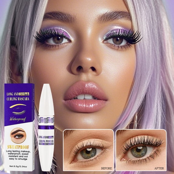 Kokovifyves 5ml Lash Mascara, Length Volume and Curl Effect, Waterproof Natural Daily Eye Cosmetics