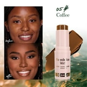 Kokovifyves 6-color Foundations Stick Waterproofs and Sweat-proof Brightening Repair Concealer Light Transparent Matte Foundations Liquid