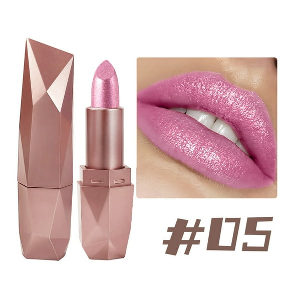 Kokovifyves 6-color Quicksand Gold Lipstick Fine Glitter Lipstick Moisturizing Gold Long-lasting Waterproof Lip Makeup