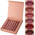 thumbnail image 1 of Kokovifyves 6PCS Velvet Mist Face Lip Glaze Set Box Matte Lip Cheek-use Liquid Lipstick Set for Anniversary Birthday Party, 1 of 5