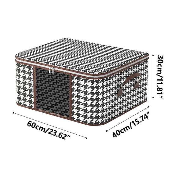 Kokovifyves 75L Comforter Storage Bag, Zippered Bag with Large Clear Window and Carry Handles, Space Saver Organizers for Closet, Blanket, Pillow, Quilt, Bedding, Clothes