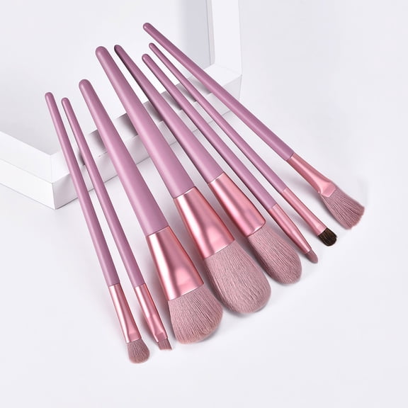 Kokovifyves 8 Makeup Brushes Makeup tool Set Horsehair Eye Shadow Brush Loose Powder Brush