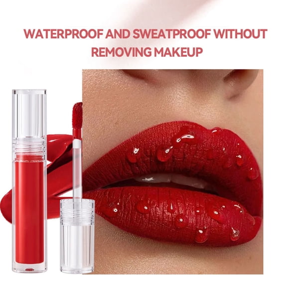 Kokovifyves 8Pcs Matte Velvet Lip Gloss Gift Set, Non Transfer Non Stick Cup Lip Makeup Kit for Daily & Holiday Gift