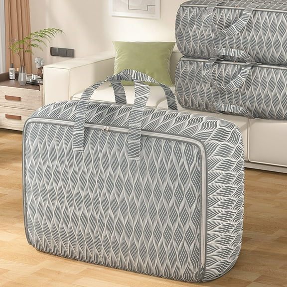 Kokovifyves 90L Heavy Duty Storage Bags,Clothes Storage Bins Foldable Closet Organizers Storage Containers with Reinforced Handle for Clothing, Blanket, Comforters, Bed Sheets, Pillows and Toys