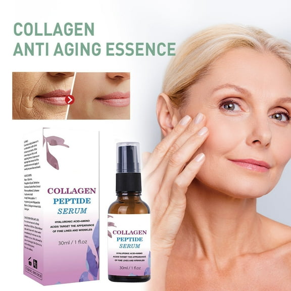 Kokovifyves Advanced Collagens Boosting Serum Advanced Deeply Antiwrinkle Serum Reverse Signs of Aging Such As Sunburn Fine Lines and Wrinkles 30ML