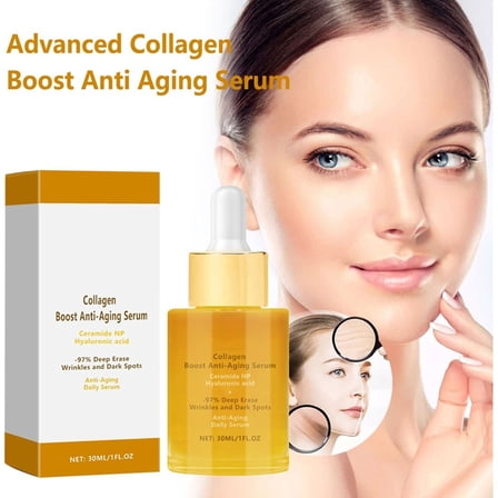 Kokovifyves Aging Serum Serum Collagen Aging Serum for Face Firm Skin Reduces Wrinkles 30ml
