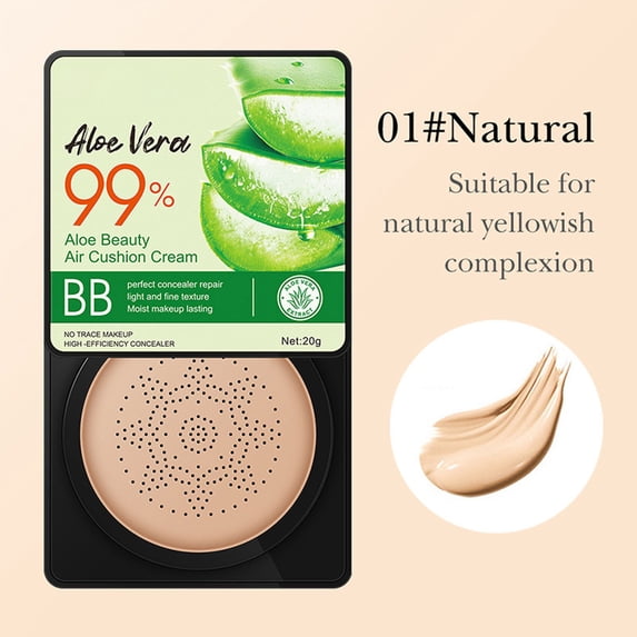 Kokovifyves Aloe Beautifying Cream Light Concealer Isolation Cream Air-Cushion Liquid Foundations 20ML