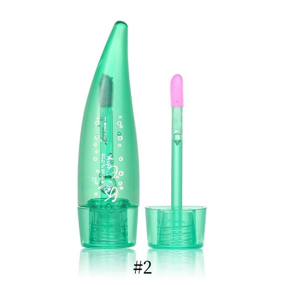 Kokovifyves Aloe Color Changing Lip Gloss Lipstick Colored Shiny Lipstick Clear to Moisturizes Transparent 7ml