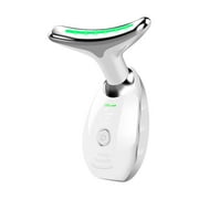 Kokovifyves Beauty Clearance Face and Neck Beauty Device, Multifunctional Facial Skin Care Tool, 3 Color Led Face Neck Massager for Skin Care Routine at Home