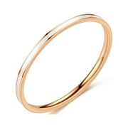 Kokovifyves Beauty Products Sale Temperament Versatile 1Mm Thin Titanium Steel Ring Female Fashion Plain Ring Tail Ring Jewelry