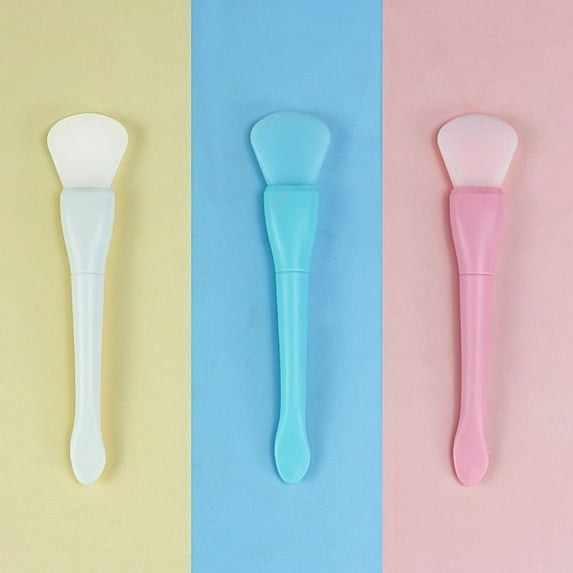 Kokovifyves Beauty Tools Double Head Facial Mask with Brush Soft Head Mud Film Brush and Apply Makeup Remover Tool Brush
