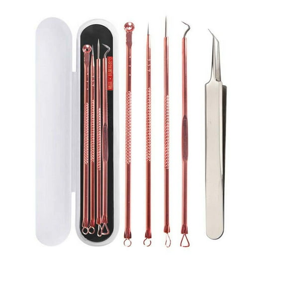 Kokovifyves Beauty Tools Double-headed Needle Pick Blackhead Needle Tool Set Rose Needle Needle