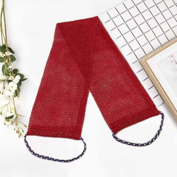 Kokovifyves Beauty Tools Exfoliating Net Sponge Drawstring Africa Bath Towel for Men Foaming Bath Towel for Women Mud Rubbing Bath Towel for Cleaning