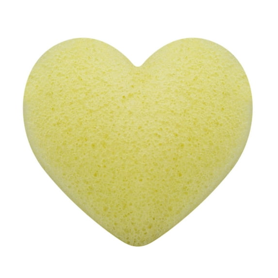 Kokovifyves Beauty Tools Face Konjac Heart-shaped Face Wash Wash Face Scrub Sponge Clean Face Make-up Removal Thicken Large Sponge