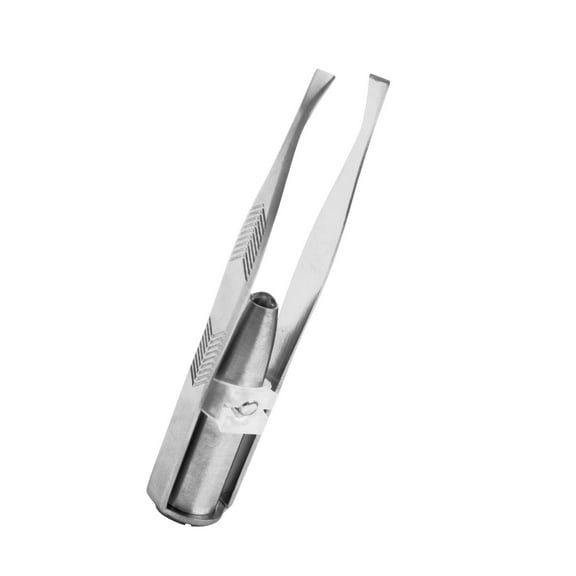 Kokovifyves Beauty Tools LED Light Eyebrow Clip Hair Removal Tweezers Lashes Extension Tools Tweezers with Light Womens Face Razors