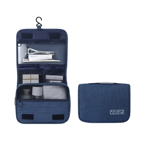 Kokovifyves Beauty Tools Large Capacity Multifunctional Toiletry Bag with Hook Portable Makeup Organizer