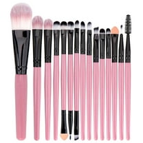 Kokovifyves Beauty Tools Makeup Brushes Kit Set 15PCS Make-up Toiletry Kit Wool Make Up Brush Set