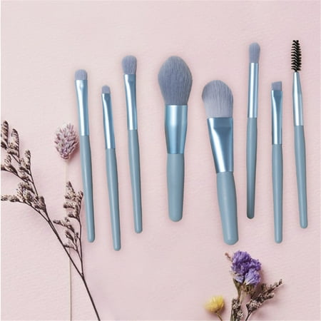 Kokovifyves Beauty Tools Mini Makeup Brushes Set Cosmetics Brush Kit Makeup Tools 8Pc