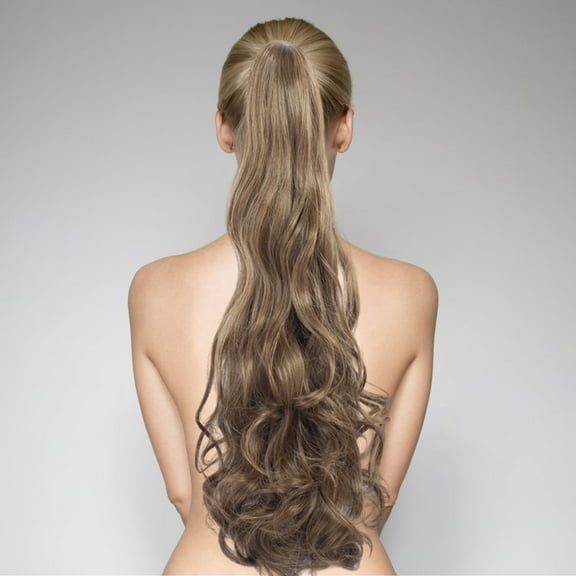 Kokovifyves Beauty Tools Pinched Ponytail Wig with Long Curly Hair