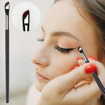Kokovifyves Beauty Tools Sickle Eyeliner Brush Under The Slanted Eyelids To Lie Silkworm Nose Shadow Eyebrow Brush-Thin Flat Blade Makeup Brush