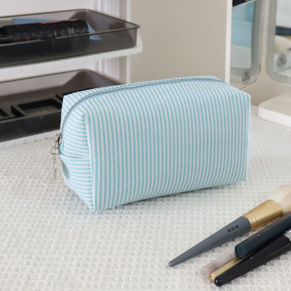 Kokovifyves Beauty Tools Stripe Grooming Fashion Fashion Daily Matching Cosmetic Bag