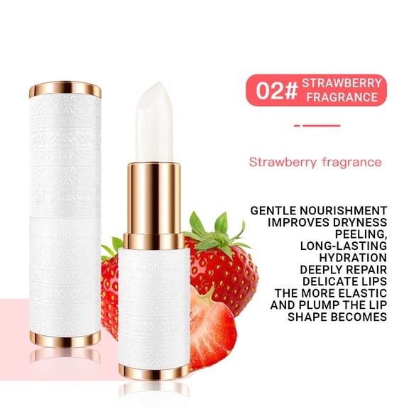 Kokovifyves Beauty and Makeup Gifts Lip Balm Winter Colorless Fruit Moisturizing Lipstick