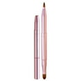 thumbnail image 1 of Kokovifyves Beauty and Makeup Portable Cover Metal Retractable Double-ended Lip Brush Concealer Lipstick Brush, 1 of 2