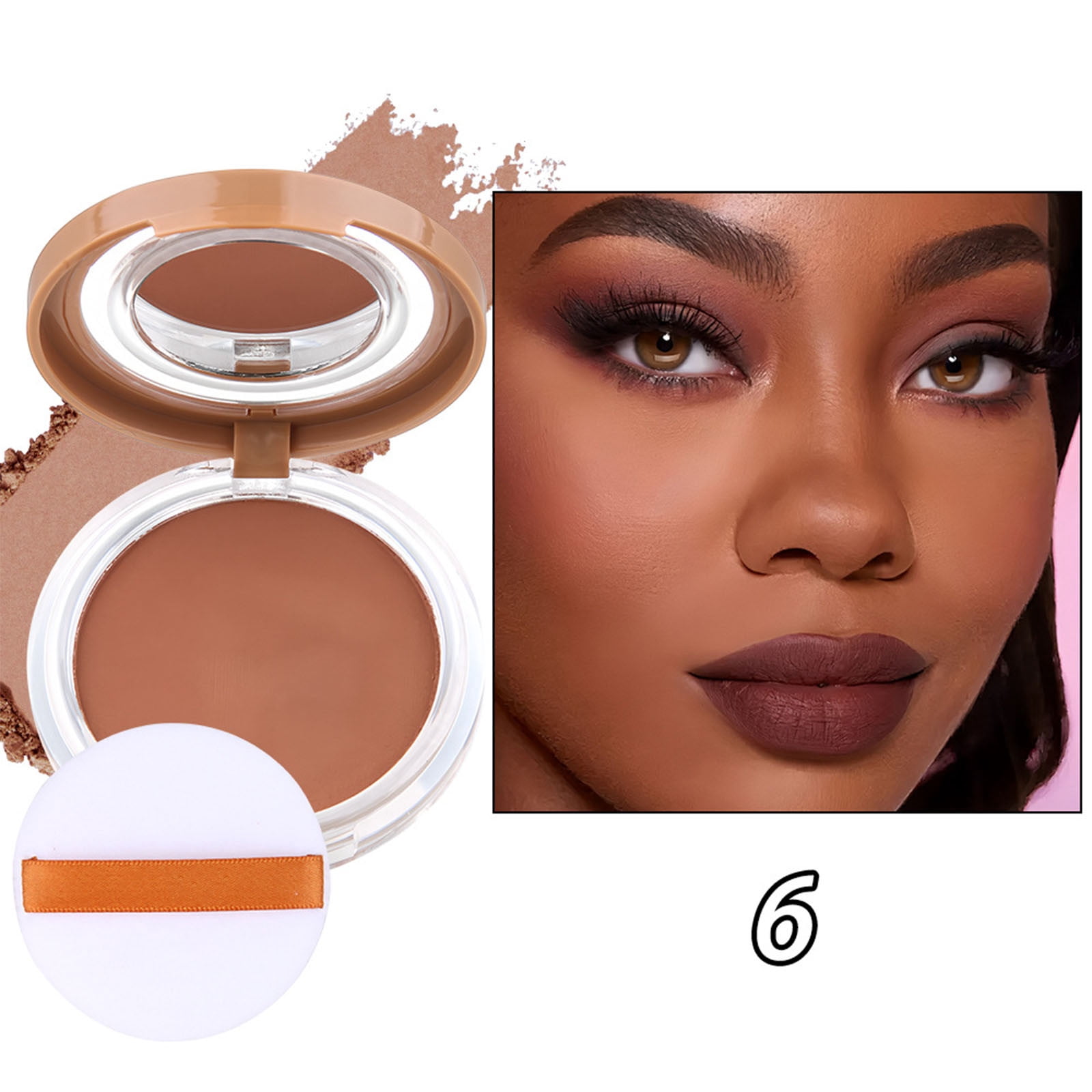 Koki Powder Kokovifyves Beauty and Makeup Waterproof Setting Powder Compact Long ...