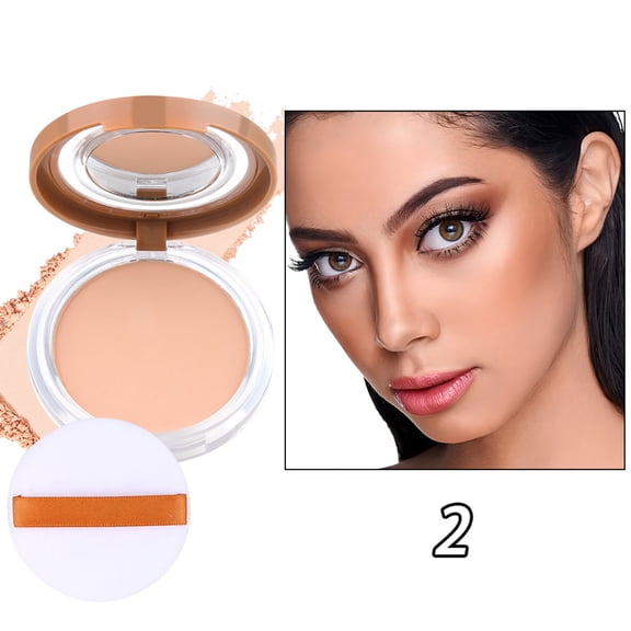 Kokovifyves Beauty and Makeup Waterproof Setting Powder Compact Long-Lasting Matte Finish Oil Control Powder