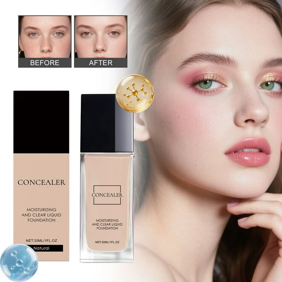 Kokovifyves Beauty and Makeup Waterproof for Lanerna Face Foundations Soft Matte Oil Control Concealer Lightweight 30ml