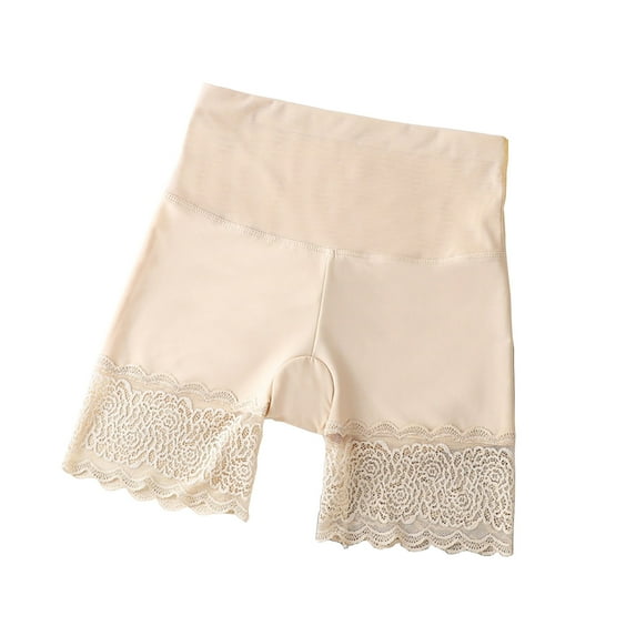 Kokovifyves CHAFING ICE SILK THIGH Hip Lifting and Abdominal Tightening Underwear for Women with High Waist and Postpartum Waist Girdle Without Marks Shaping Pants