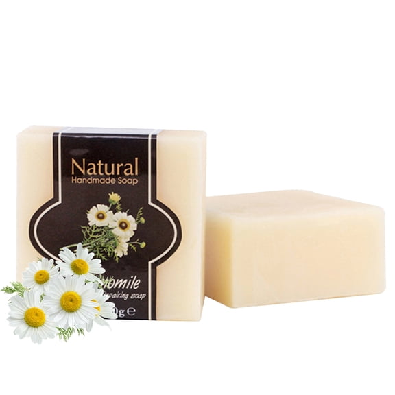Kokovifyves Chamomile Body Soap Bar, Natural Handmade Cleansing for Face & Body, All Skin Types 100g