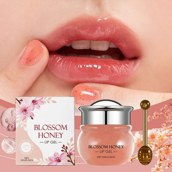 Kokovifyves Cherrys Blossoms Honeys Lip Balm Brightens Moisturizing Lip Lasting Moisturizer to Improve Lip Wrinkles Gentle Ingredients 10g