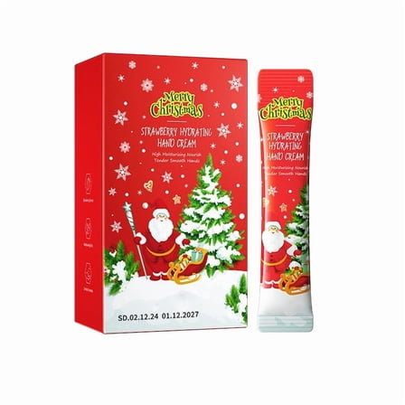 Kokovifyves Christmas Hand Cream Set - 3 Fragrances Kiwifruit Strawberry Moisturizing Dryness for Winter Hand Care