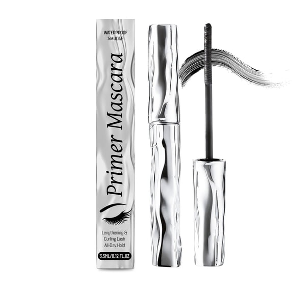 Kokovifyves Clear Waterproof Mascara, Long Curly Lash Base, Smudge-Proof Long Lasting Eye Makeup, 3.5ml