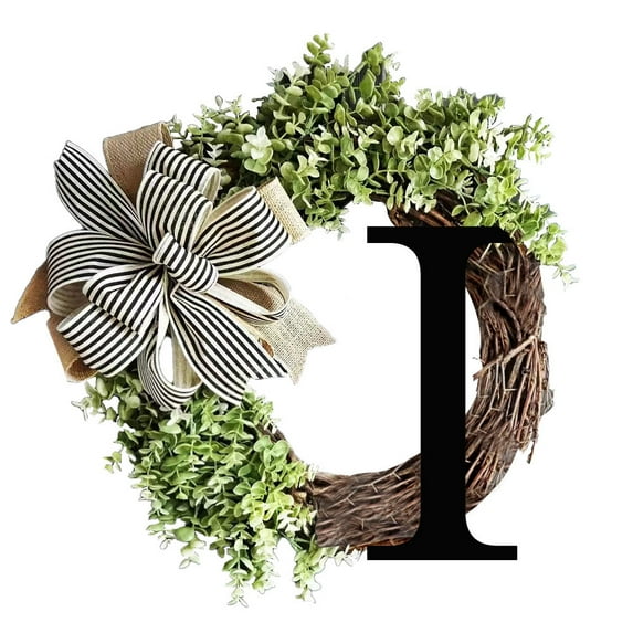 Kokovifyves Clearance Sale Items Home Kitchen Last Name Year Round Front Door Wreath,Decorative Hanging Plaques In Front of The Door