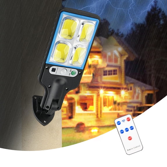 Kokovifyves Clearance Sale Solar Outdoor Lights-Motion Sensor Solar Powered Lights IP65-3 Modes-with Remote Control-Wall Security Lights for Fence Yard Garden Patio Front Door Home Decor Clearance