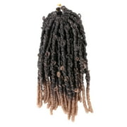 Kokovifyves Clearance Sales!Crochet Hair Distressed Bow Faux Braids Messy Pre Looped Soft Locks