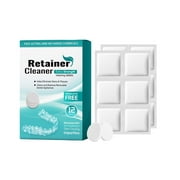 Kokovifyves Clearance Sales!Topical Denture Cleaner Denture Cleaning Sheet Removes Odors12 Count