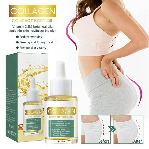 Kokovifyves Collagens Improves Body Oil for Face Aging Collagens for Moisturizing and Reducing Fine Lines and Wrinkle 30ml