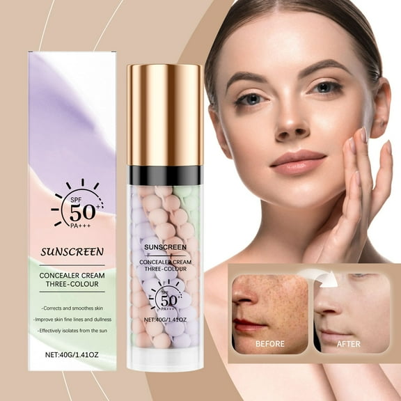 Kokovifyves Concealer Isolating Cream Brightens Moisturizes Covers Defects Smoothes and Maintains Makeup for A Long 40g