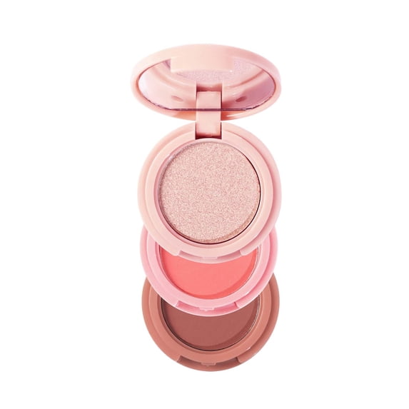 Kokovifyves Cosmetic Makeup High Gloss Powder Blusher Facelift 3in1 Disc, Multifunctional Makeup Tray