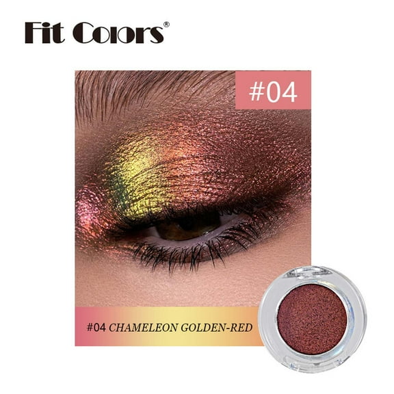 Kokovifyves Cosmetic Makeup Optical Color Changing Longan Shadow Powder, Metal Texture Polarized Glitter Eye Shadow Sequins