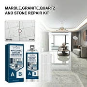 Kokovifyves Countertop Repair Kit Marbled Granites Repair To Fix Nicks Chips Scratches on Granites Marbled Porcelain Quartz and Other Natural Stone Acrylic Surfaces100ml