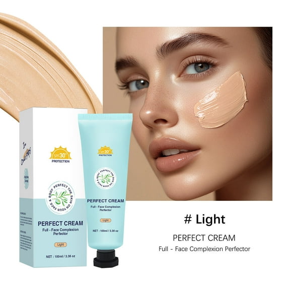 Kokovifyves Covers Blemishes and Evens Out Tone Face and Body Cream Full-effect Cream Waterproof and Sweat-proof Long-lasting 100ml