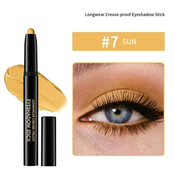 Kokovifyves Cream Eyeshadow Stick Cream-to-Powder Finish 10H Long-Lasting Pigment One Eyeshadow Stick - Micronized Pigments Makeup