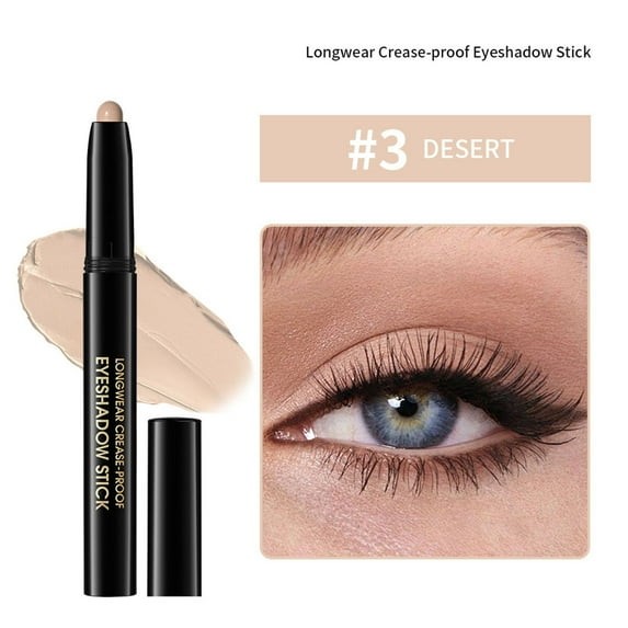 Kokovifyves Cream Eyeshadow Stick Cream-to-Powder Finish 10H Long-Lasting Pigment One Eyeshadow Stick - Micronized Pigments Makeup