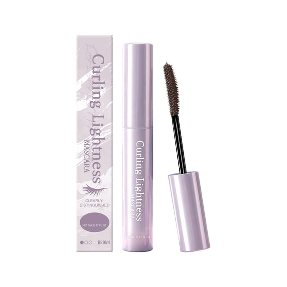 Kokovifyves Curling Lightweight Mascara 5ml, Waterproof Long-Lasting Smudge-Proof Lash Makeup for Natural Daily Eye Look